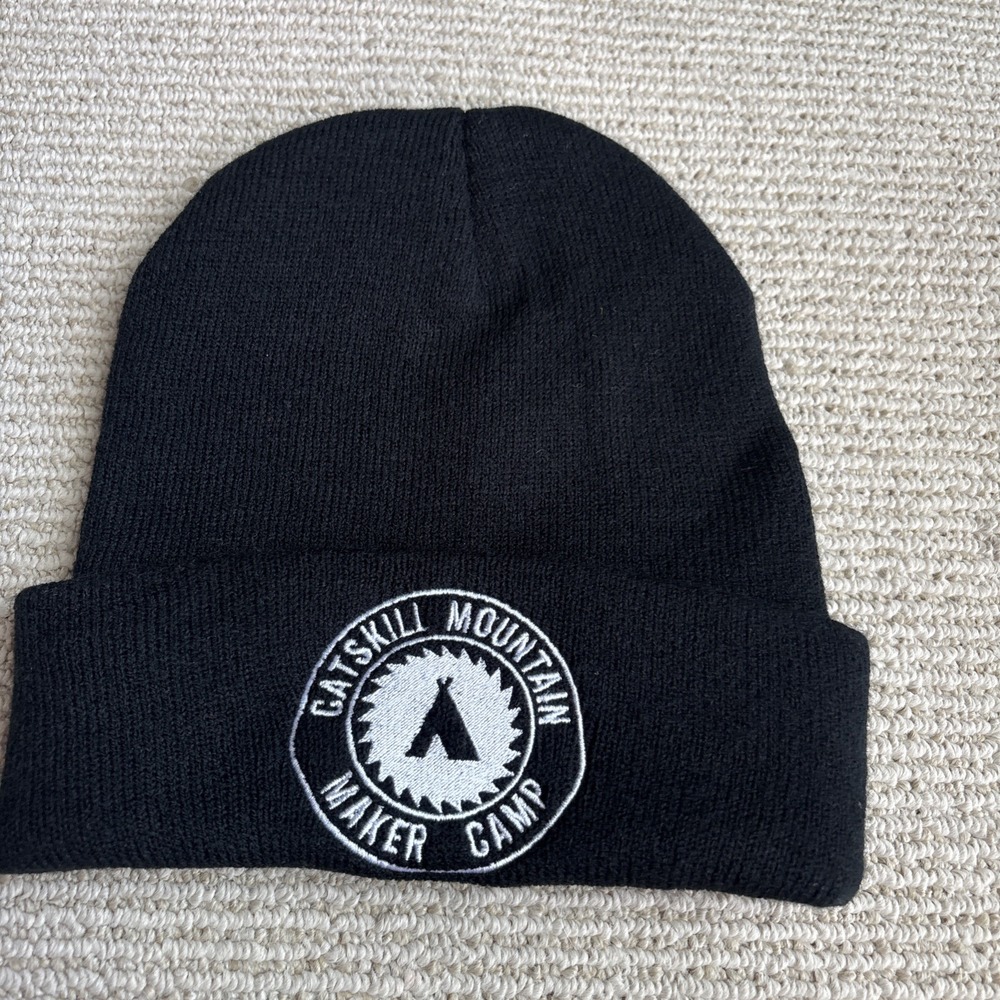 Catskill Mountain Maker Camp Acrylic Beanie Hat Cap Knit - Picture 3 of 5